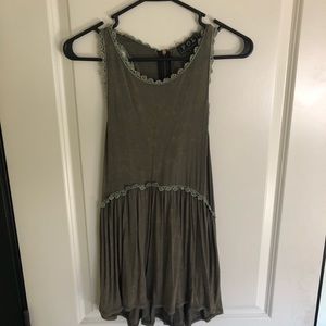 POL green racer back tank